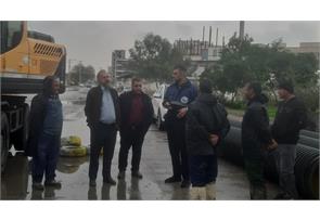 بازدید مهندس عبیداوی از روند اصلاح خط ۶۰۰م.م کوی نیرو