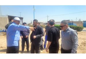 بازدید میدانی مهندس عبیداوی از تأسیسات آبرسانی عین ۲ 1