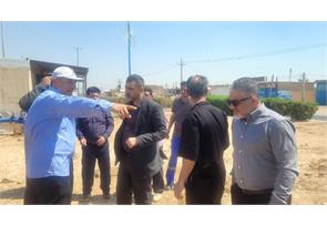 بازدید میدانی مهندس عبیداوی از تأسیسات آبرسانی عین ۲