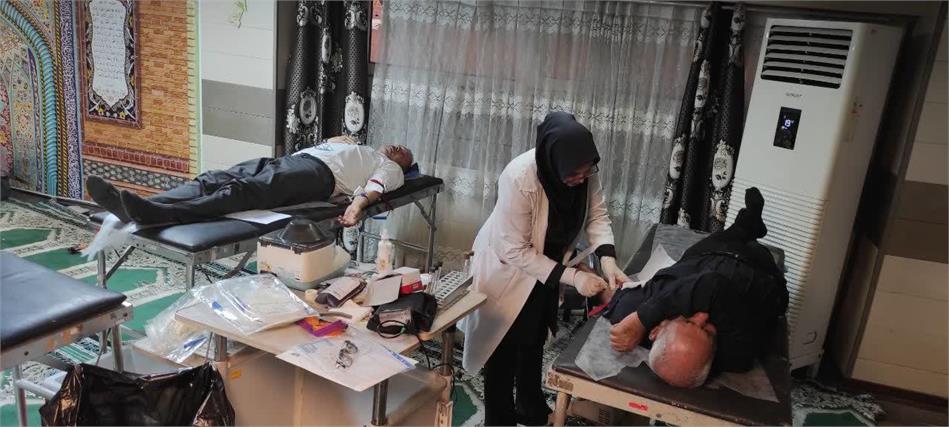 مشارکت کارکنان شرکت آبفا اهواز در پویش اهدای خون