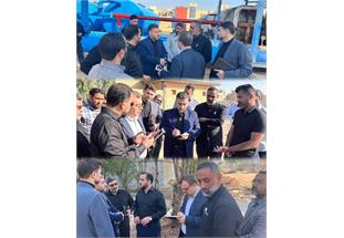 بازدید میدانی از تصفیه‌خانه آب اهواز