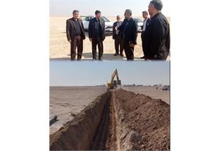 رفع تنش آبی در روستای سلمانه