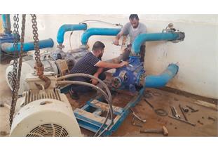نصب و راه‌اندازی سه دستگاه پمپ جدید در مجتمع‌های آبرسانی روستایی اهواز