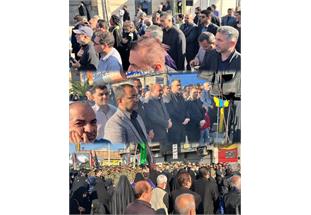 حضور مدیرعامل شرکت آبفا اهواز در مراسم تشییع پیکر مطهر شهدای گمنام