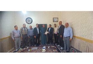 دیدار مدیر و کارکنان آبفا باوی با همکار جانباز دوران دفاع مقدس