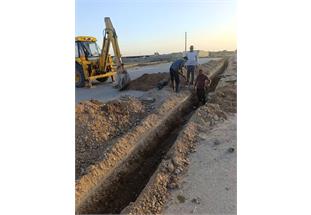 اجرای عملیات توسعه شبکه توزیع آب در شهرک اندیشه اهواز