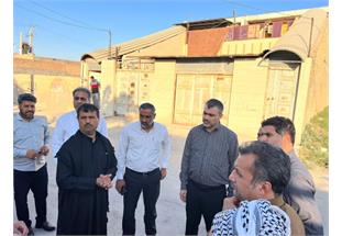 بازدید میدانی مدیرعامل شرکت آبفا اهواز از محلات شهرستان کارون