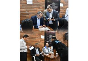 برگزاری میز خدمت شرکت آبفا اهواز در منطقه منبع آب