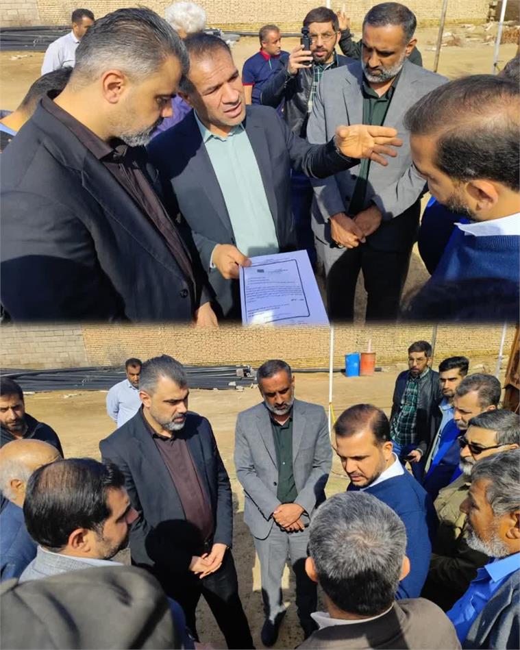 کلنگ پروژه آبرسانی به روستای قلعه سحر به زمین خورد