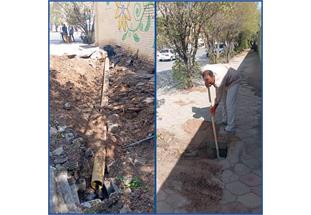 اصلاح خط ١٦٠ فاضلاب منطقه باهنر